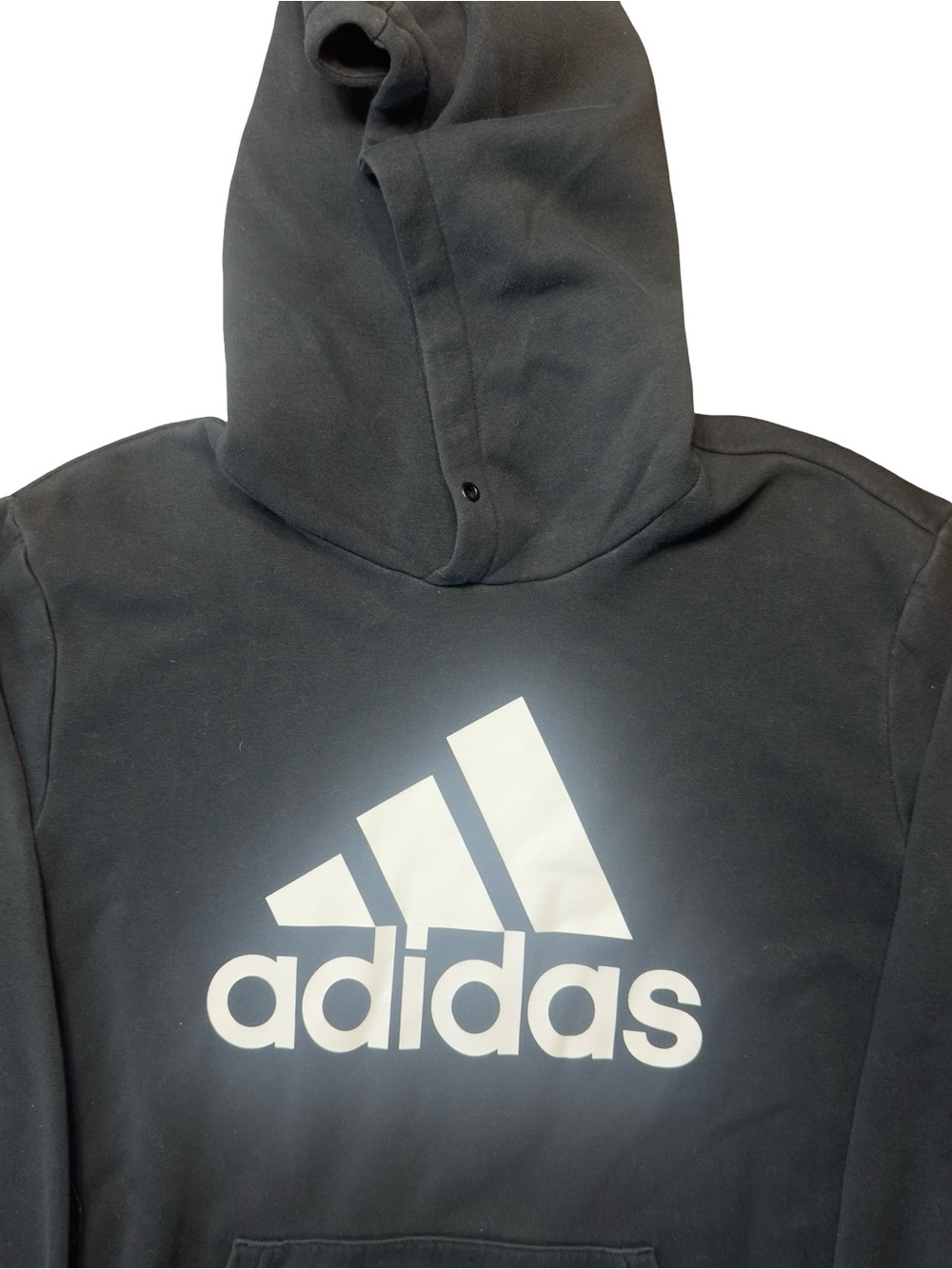 adidas Black Pullover Hoodie - Back View - Picture 5 of 5